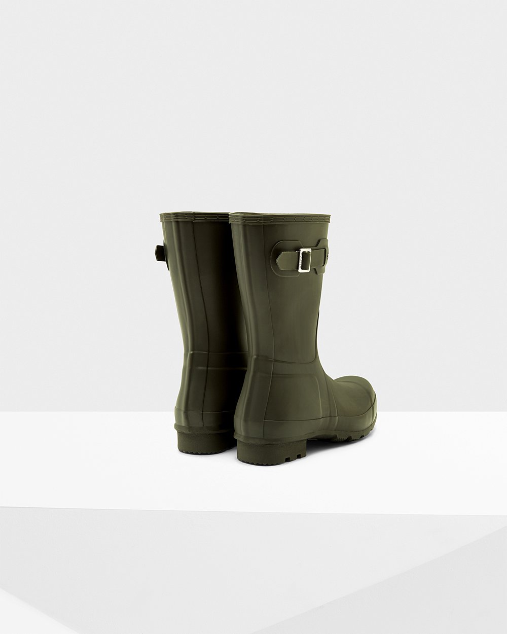 Hunter Hombre Original - Botas de Lluvia Verde Oscuro Oliva - 267-HGEMBU